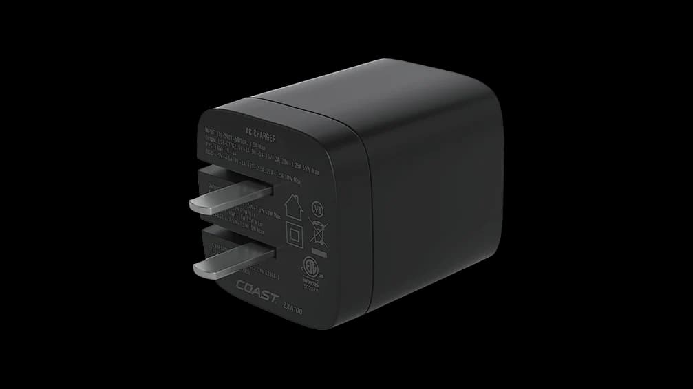 COAST ZXA100 USB-C/USB-A Charging Adapter | COAST: Innovative LED COAST ZXA100 USB-C/USB-A Charging Adapter | COAST: Innovative LED