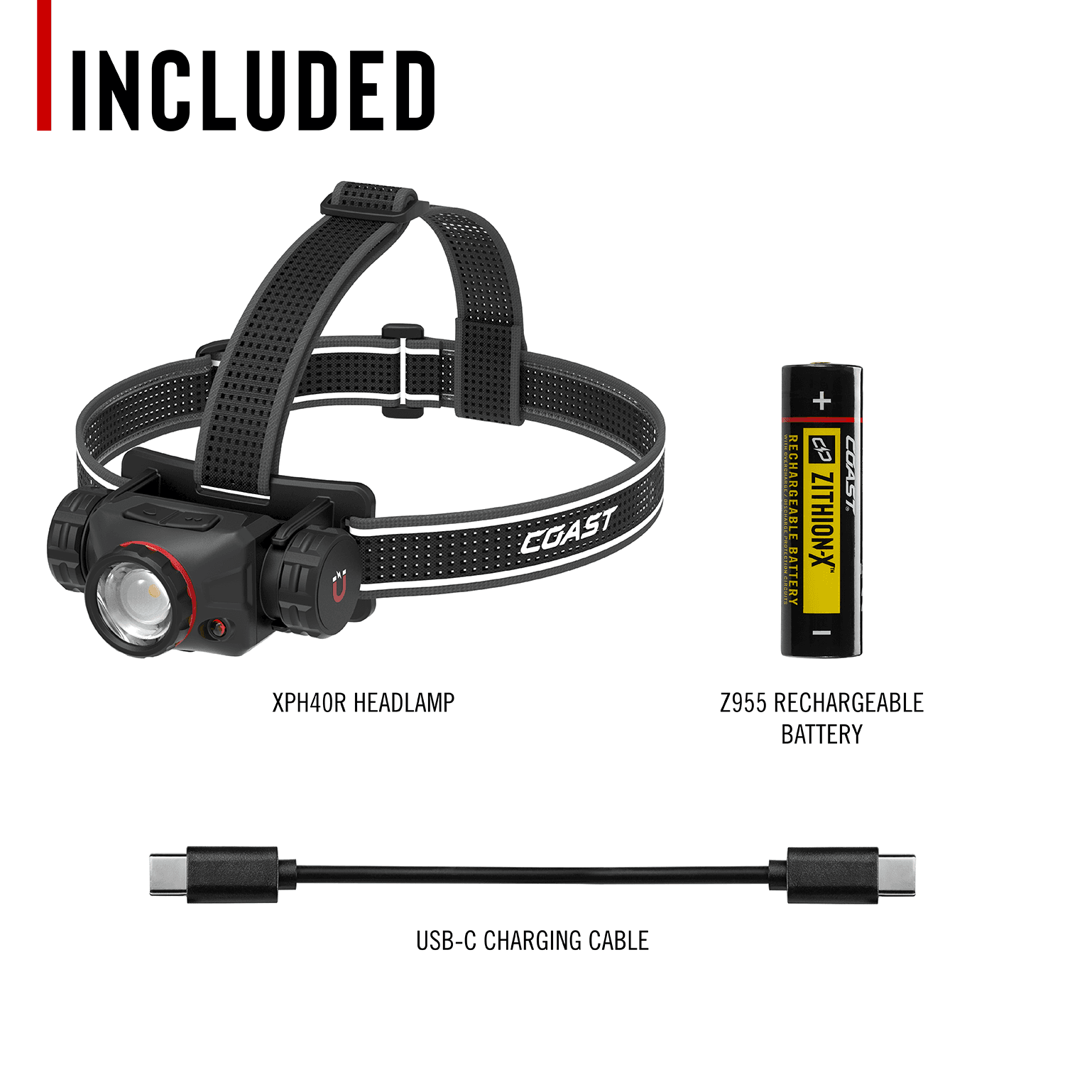 COAST XPH40R 3000 Lumen Voice Control Rechargeable Headlamp COAST XPH40R 3000 Lumen Voice Control Rechargeable Headlamp