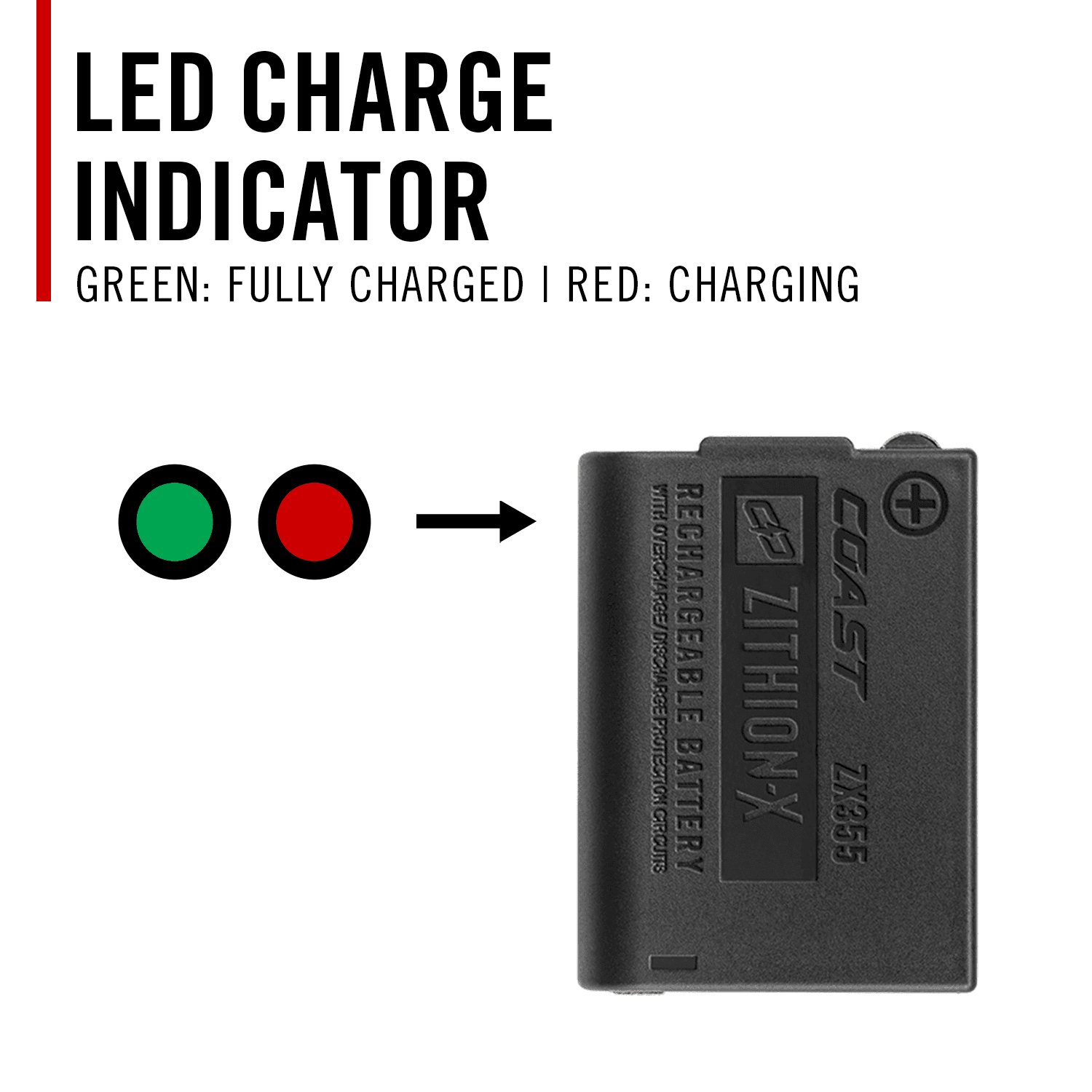 ZX355 Rechargeable Battery | COAST: Innovative LED Flashlights and ZX355 Rechargeable Battery | COAST: Innovative LED Flashlights and