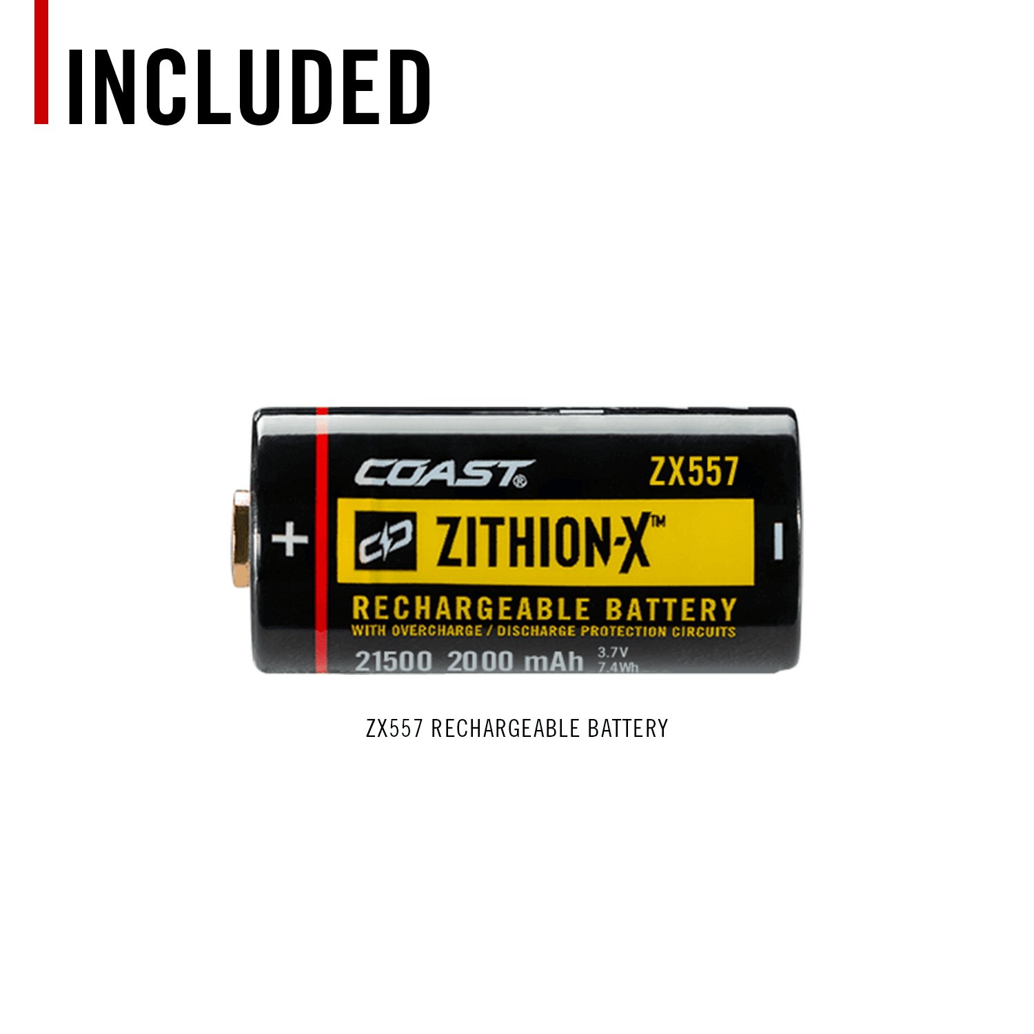 ZX557 Rechargeable Battery | COAST: Innovative LED Flashlights and ZX557 Rechargeable Battery | COAST: Innovative LED Flashlights and