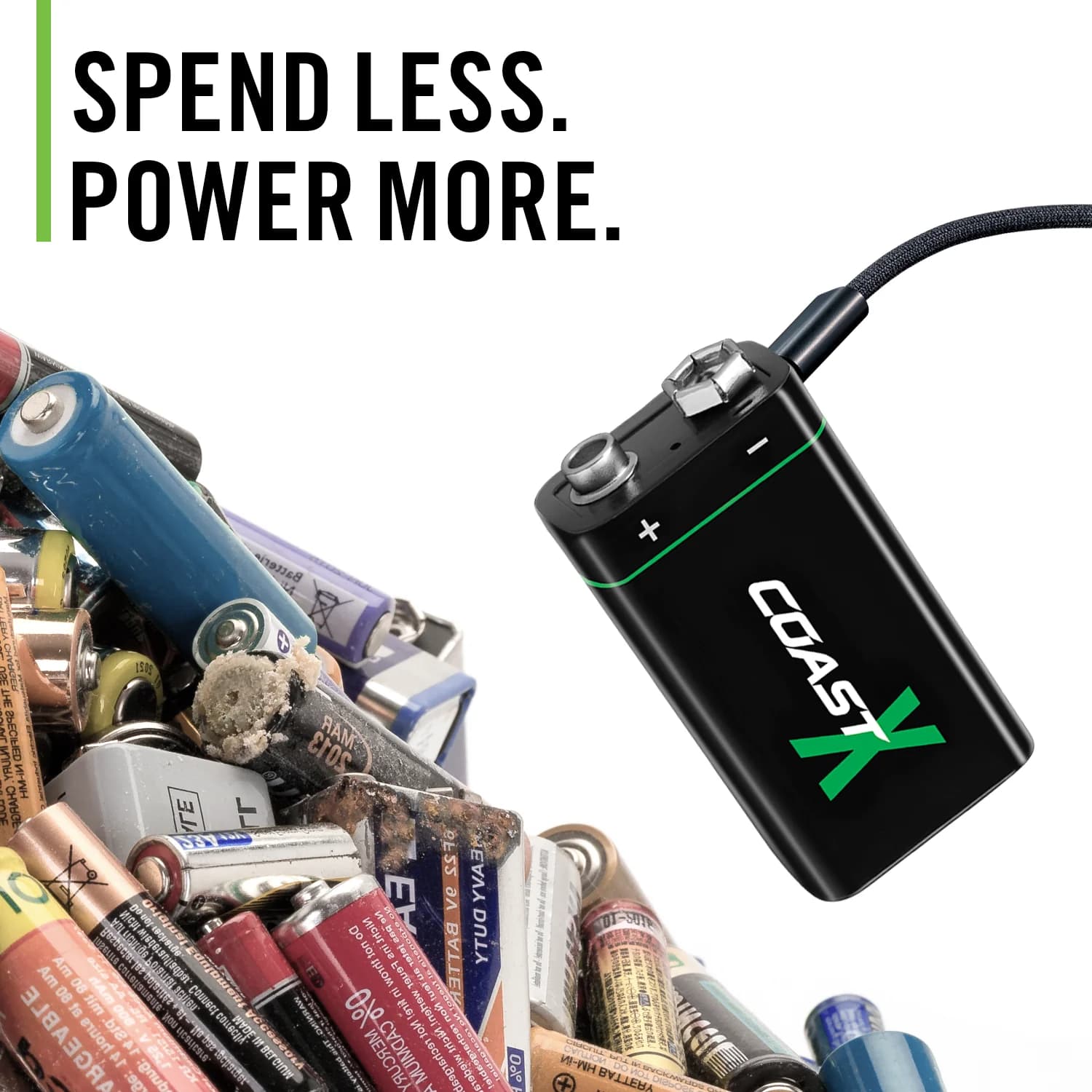 COAST ZITHION-X 9V Rechargeable Batteries | COAST: Innovative LED COAST ZITHION-X 9V Rechargeable Batteries | COAST: Innovative LED