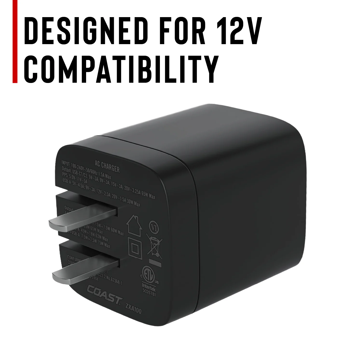 COAST ZXA100 USB-C/USB-A Charging Adapter | COAST: Innovative LED COAST ZXA100 USB-C/USB-A Charging Adapter | COAST: Innovative LED