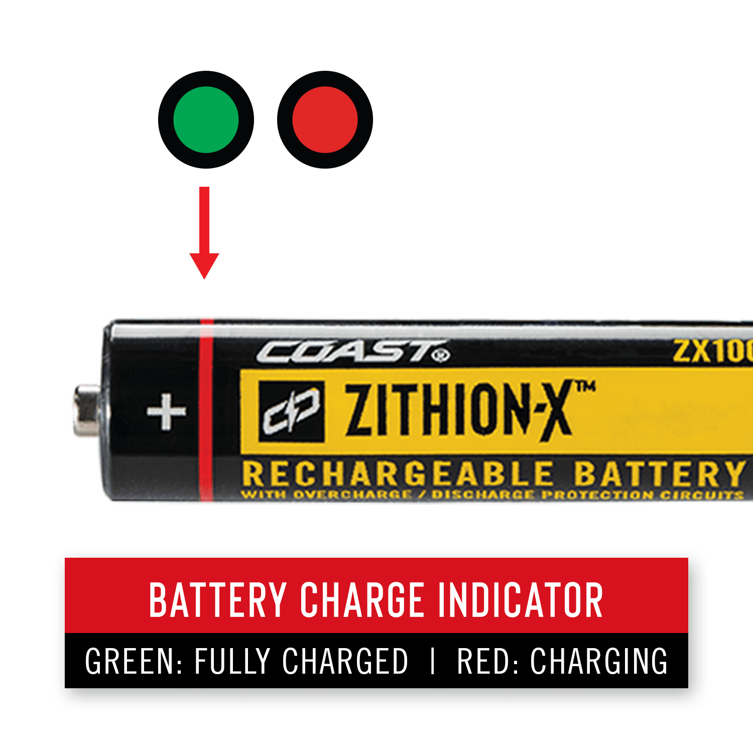 ZX100 Rechargeable Battery | COAST: Innovative LED ZX100 Rechargeable Battery | COAST: Innovative LED