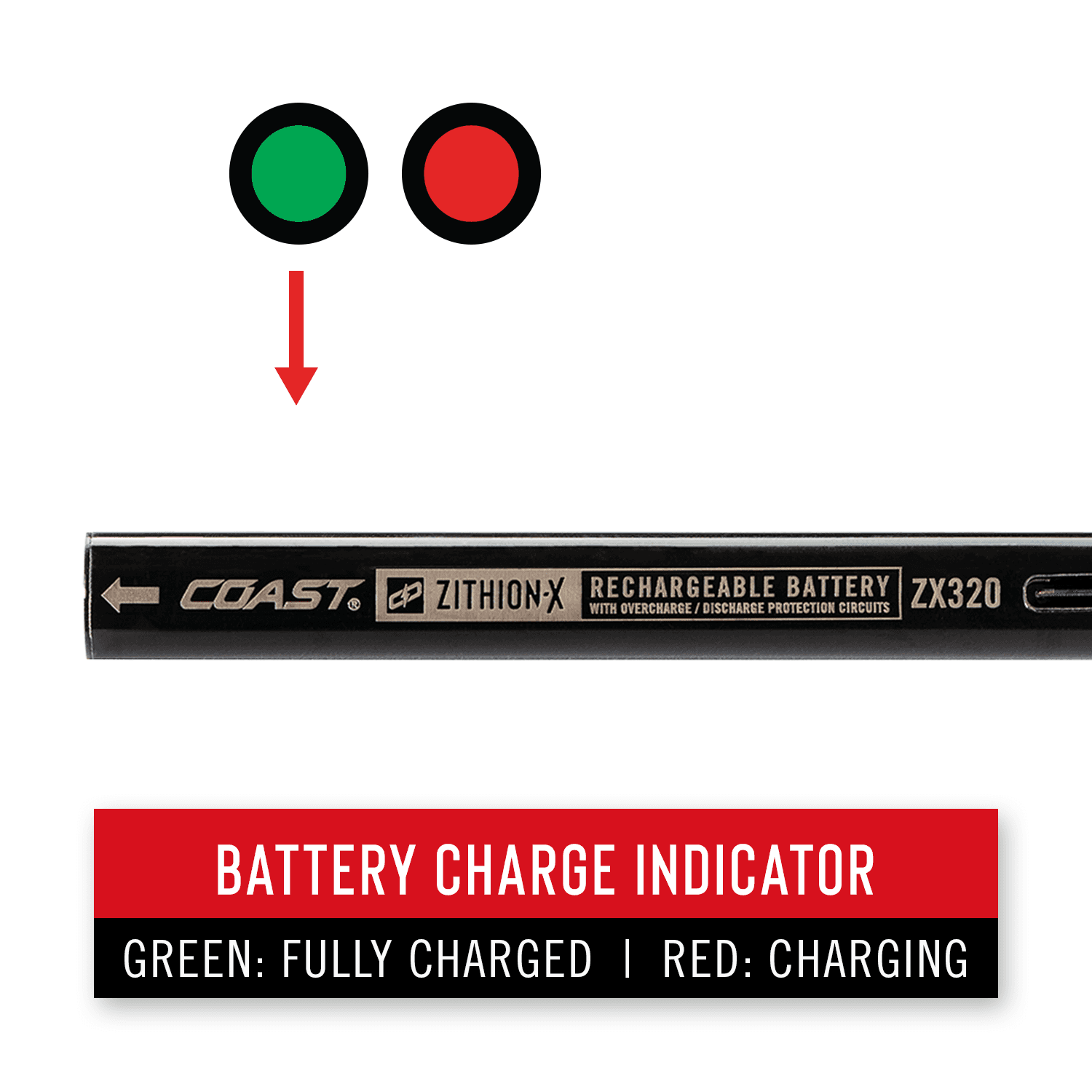 ZX320 Rechargeable Battery | COAST: Innovative LED Flashlights and ZX320 Rechargeable Battery | COAST: Innovative LED Flashlights and
