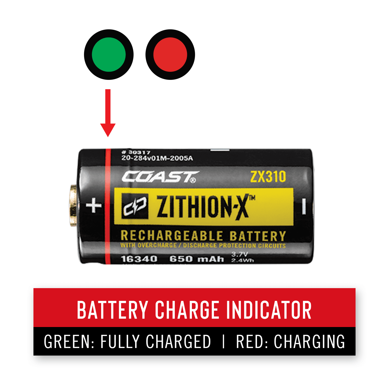 ZX310 Rechargeable Battery | COAST: Innovative LED Flashlights and ZX310 Rechargeable Battery | COAST: Innovative LED Flashlights and